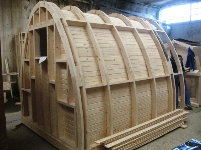 Igloo en bois fabrication