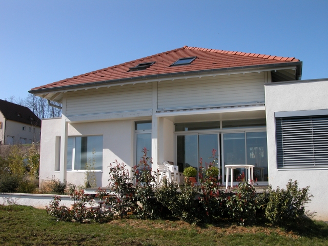 Rose maison ossature bois