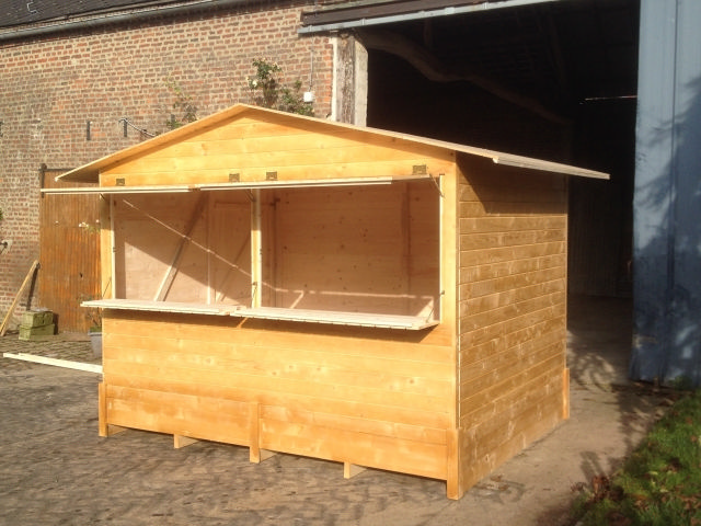 chalet de noel pliant en bois