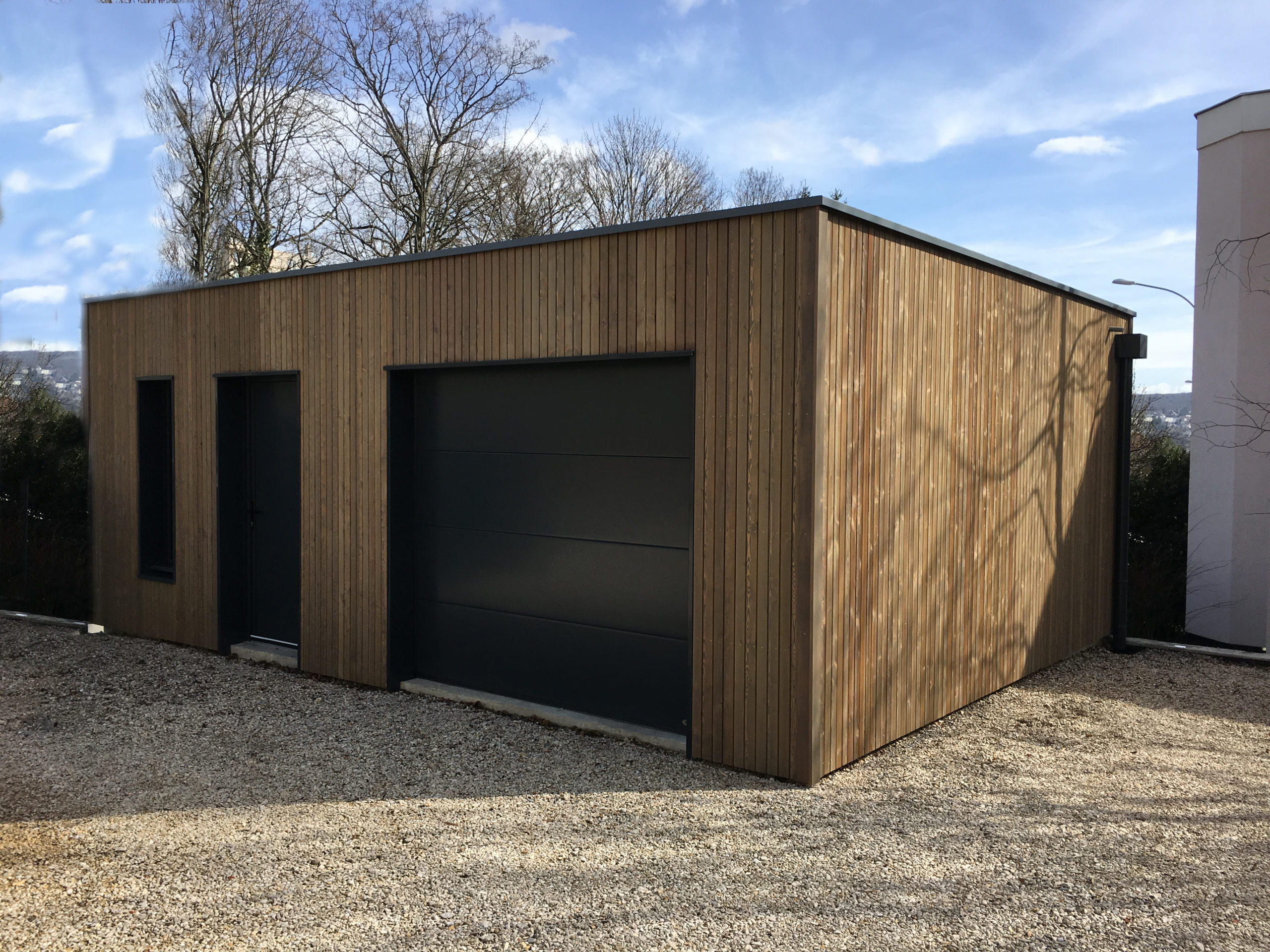 garage bardage claire voie