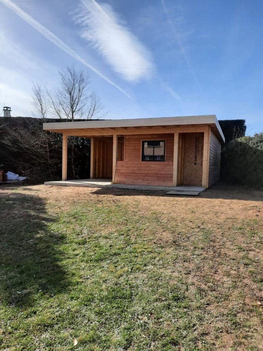 pool house toit plat